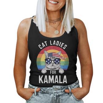 Kamala Harris Cat Lady Supporter Tank Top Frauen - Geschenkecke