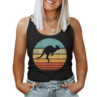 Kangaroo Retrointage 60S 70S Sunset Mammal Tank Top Frauen - Geschenkecke