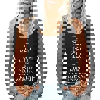 Keep Calm And Drink Amarone Italian Vino Wine Lover Meme Women Tank Top - Monsterry