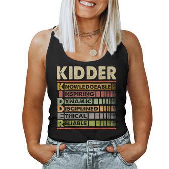 Kidder Family Name Kidder Last Name Team Women Tank Top - Monsterry