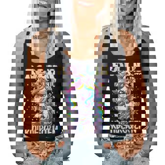 Kindergarten Back To School First Day Girls Rollin Unicorn Women Tank Top | Seseable UK