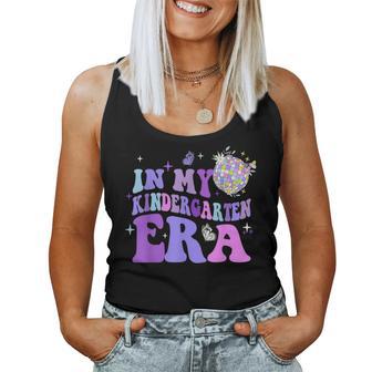 In My Kindergarten Era Teacher Student Back To School Groovy Women Tank Top - Thegiftio UK