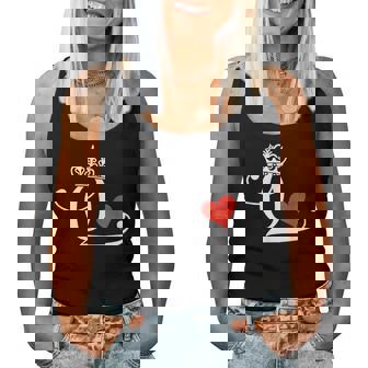 King & Queen Of Hearts Matching Couple Saint Valentine's Day Women Tank Top - Thegiftio UK