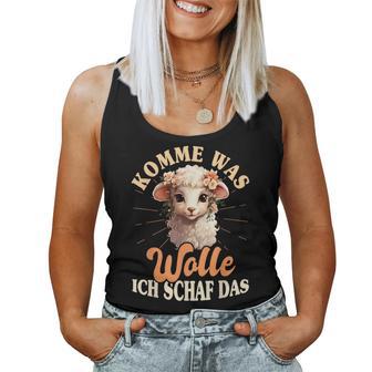 Komme Was Wolle Ich Schaf Das Sheep Farmers Tank Top Frauen - Geschenkecke