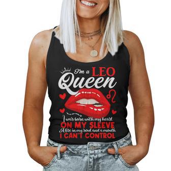 Leo Queen I'm Stronger July August Birthday Leo Zodiac Sign Women Tank Top - Thegiftio UK