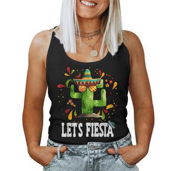 Let's Fiesta Cactus Mexican Party Tacos Nacho Avocado Tank Top Frauen - Geschenkecke