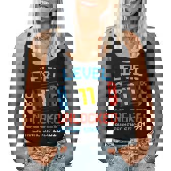 Level 11 Unlocked 11Th Video Gamer Birthday Boy Girl Women Tank Top - Thegiftio UK