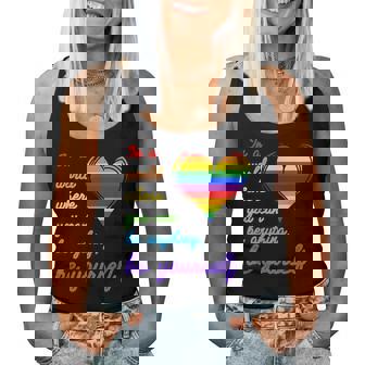 Lgbtq Be Yourself Gay Pride Rainbow Flag Lgbt Ally Women Tank Top - Thegiftio UK