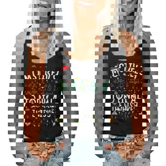 Most Likely To Drink All The Whiskey Matching Christmas Women Tank Top - Monsterry