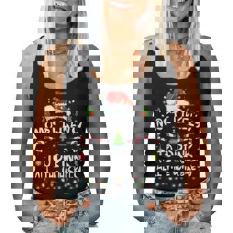 Most Likely To Drink All The Whiskey Santa Christmas Women Tank Top - Monsterry