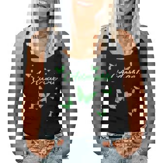 Lindo Adorable Con Mariposaserdes Cuello Camiseta sin mangas para mujer - Regaloses