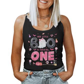 Our Little Boo Is Turning One 1St Birthday Outfit Girl Women Tank Top - Thegiftio UK