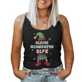 Little Sister Elf Christmas Outfit Partner Look Tank Top Frauen - Geschenkecke