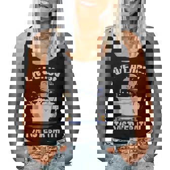 Live Laugh Toaster Bath Women Women Tank Top - Monsterry