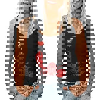 Lobster And Wine Drinking For Wine Seafood Lover Women Tank Top | Seseable UK