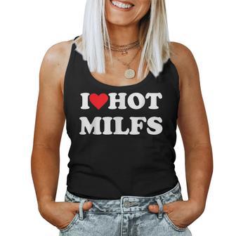 I Love Hot Milfs I Red Heart Love Milf Women Camiseta sin mangas para mujer - Regaloses