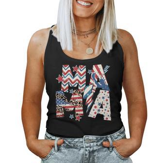 Mama American Flag All American Mama 4Th Of July Women Tank Top - Monsterry