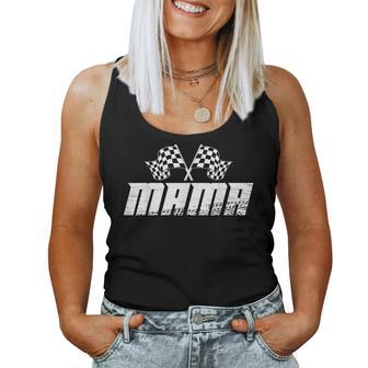 Mama Pit Crew Family Racing Birthday Race Car Women Tank Top - Thegiftio UK