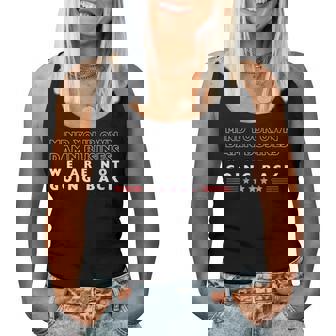 Mind Your Own Damn Business We Are Not Going Back Walz Women Tank Top | Mazezy