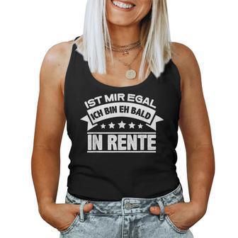 Mir Egal Ich Bin Bald In Rente Ruhestand Pensioner Women's Tank Top Frauen - Seseable