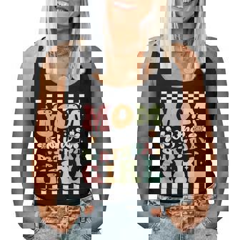 Mom Of The Birthday Girl Cute Family Groovy Birthday Party Women Tank Top - Monsterry