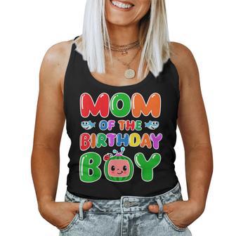 Mom And Dad Of The Birthday Boy Melon Family Matching Women Tank Top - Thegiftio UK