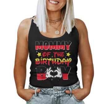 Mom And Dad Mommy Of The Birthday Boy Mouse Family Matching Women Tank Top - Monsterry DE