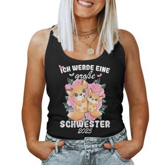 Nachwuchserkunden Ich Werde Große Schwester 2025 Tank Top Frauen - Geschenkecke