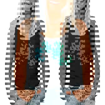 Nerdy Dragon Curve Fractal Geometría Profesor De Matemáticas Azulerde Cuello Camiseta sin mangas para mujer - Regaloses