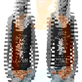 In November We Wear White Lung Cancer Awareness Flower Women Tank Top - Thegiftio