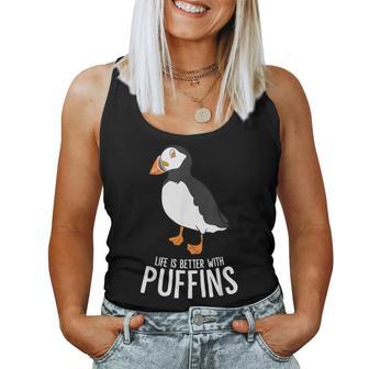 Nur Ein Mädchen Das Puffin Liebt Puffin Parrot Tank Top Frauen - Geschenkecke