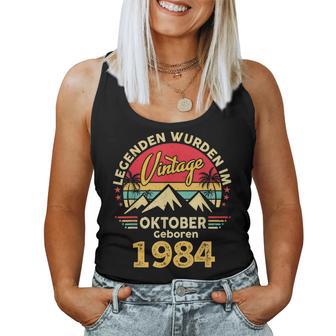 Oktober 1984 Männer Frauen 40 Geburtstag Limited Edition 40 Tank Top Frauen - Geschenkecke