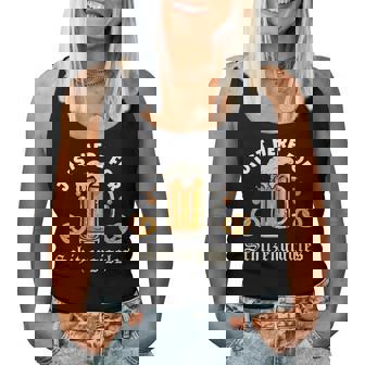 Oktoberfest Group Bachelor Party Here For Schitzengiggles Women Tank Top | Seseable UK