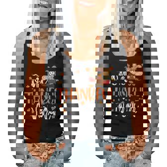 One Thankful Nana Thanksgiving Family Matching Turkey Women Tank Top - Monsterry