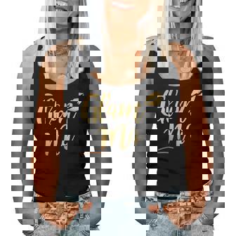 Perfect Glam-Ma Glamma Granny Grandma Gold Kiss Present Women Tank Top - Thegiftio