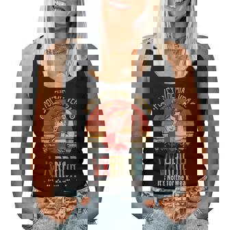 Polycythemia Vera Awareness Woman Glasses Messy Bun Women Tank Top - Monsterry