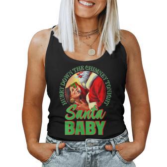 President Kam A La Santa Trump Biden Ugly Christmas Sweater Women Tank Top - Monsterry