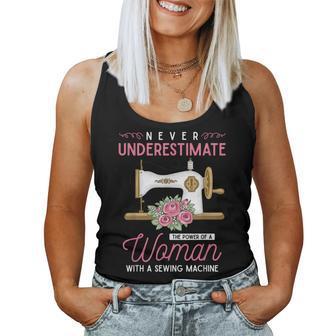 Quilter Sewing Machine Seamstress Girls Sewing Women Tank Top - Thegiftio UK