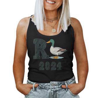 R Ente 2024 Rente 2024 Duck Retirement Tank Top Frauen - Geschenkecke