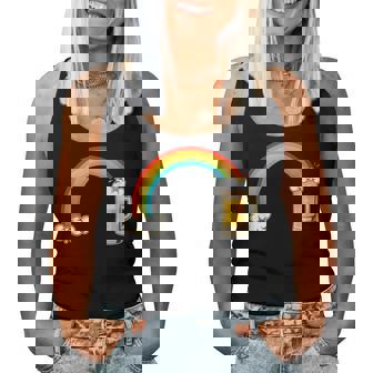 Rainbow Beer Lgbt Pride Gay Lesbian Beer Lover Drinking Women Tank Top - Monsterry