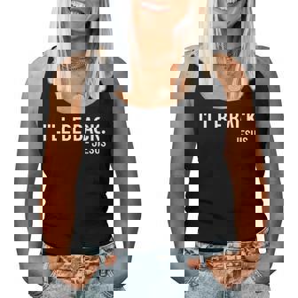 Religious I'll Be Back Jesus Christian Women Tank Top - Thegiftio UK