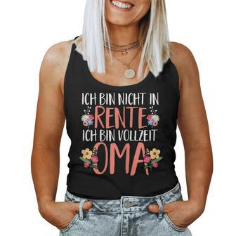 Retirement Rente Ich Binollzeit Oma Tank Top Frauen - Geschenkecke