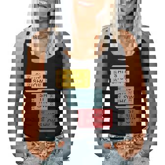 Retro Sarcastic Three Tickets To The Shit Show Women Tank Top - Monsterry