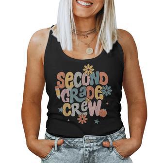 Retro Second Grade Crew Back To School 2Nd Grade Teacher Kid Women Tank Top - Thegiftio UK