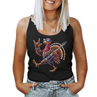 Rock N Roll Turkey Costume Thanksgiving Mens Women Tank Top - Thegiftio UK