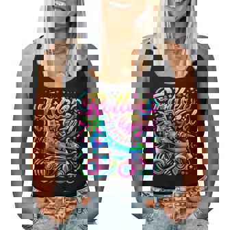 Roller Girl Roller Skates 90S 80S Women Tank Top - Monsterry