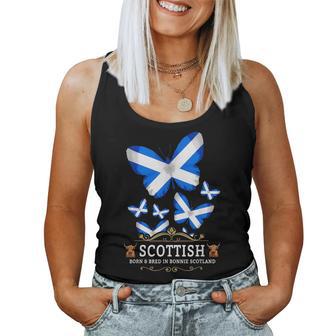 Scottish Flag Outfit Idea For & Novelty Scotland Women Tank Top - Thegiftio