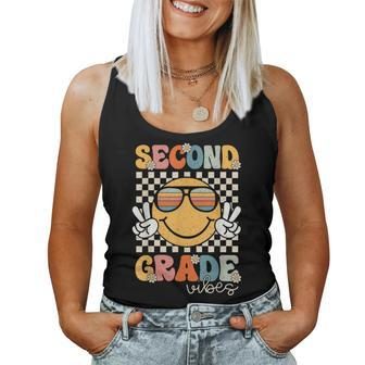 Second Grade Vibes Smile First Day Of School 2Nd Grade Team Women Tank Top - Monsterry CA