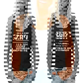 Security Little Sister Protection Squad Brother Boys Women Tank Top - Thegiftio UK