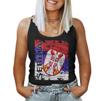 Serbia Serbia Coat Of Arms Flag & Women's Serbia Tank Top Frauen - Seseable